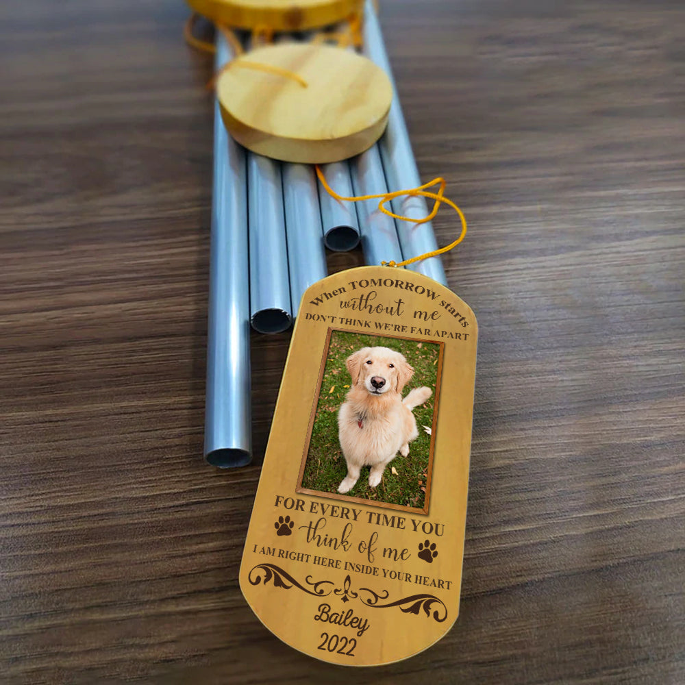 When tomorrow starts without me - Personalized Wind Chimes