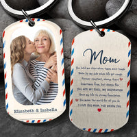 Thumbnail for You're My Rock And My Inspiration - Customized Upload Image Keychain, Gift For Mom