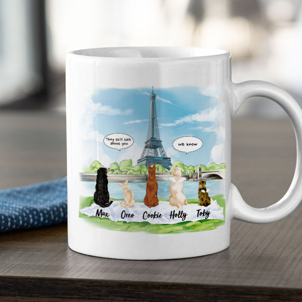 Eiffel Tower- Dog Cat - Personalized Mug For Dog&Cat Lovers - Jonxifon