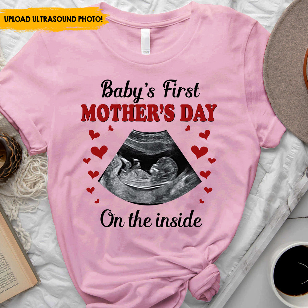 Baby's First Mother's Day - Personalized Ultrasound T-shirt, Mother's Day Gift