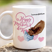 Thumbnail for Personalized Happy Mother's Day White Coffee Mug - Jonxifon