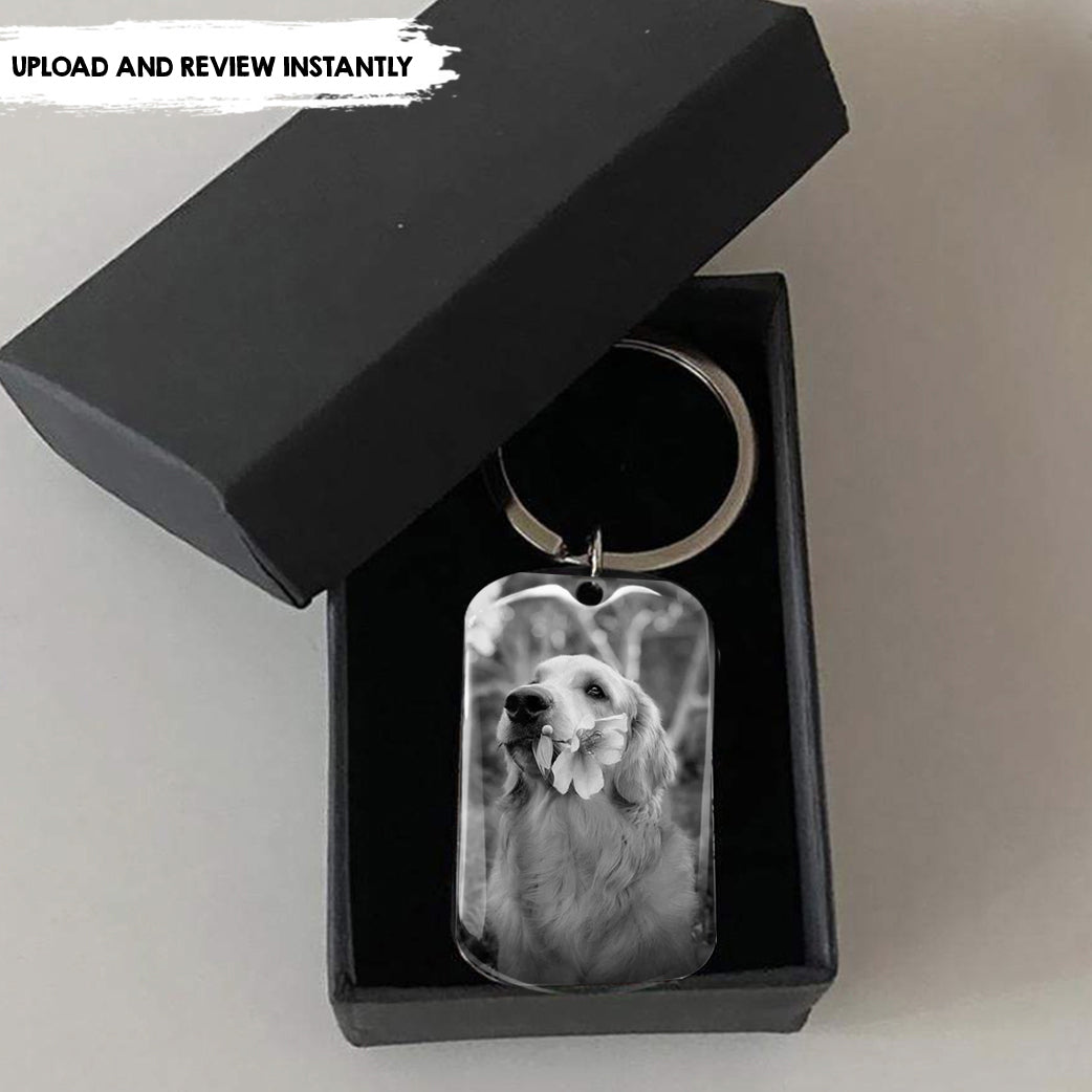 I Loved You Your Whole Life - Personalized Pet Loss Keychain, Pet Sympathy Memorial Gift