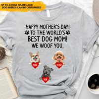 Thumbnail for Happy Mother's Day Dog Mom, Custom Shirt For Dog Lovers - Personalized Gifts