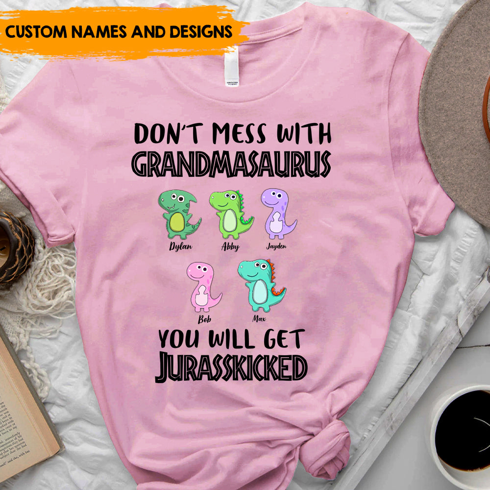 Don't Mess With Mamasaurus - Personalized T-Shirt, Gift For Mother's Day