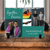 Thumbnail for Together Forever Couple Blessed Slate Photo - Memorial  Gift - Jonxifon