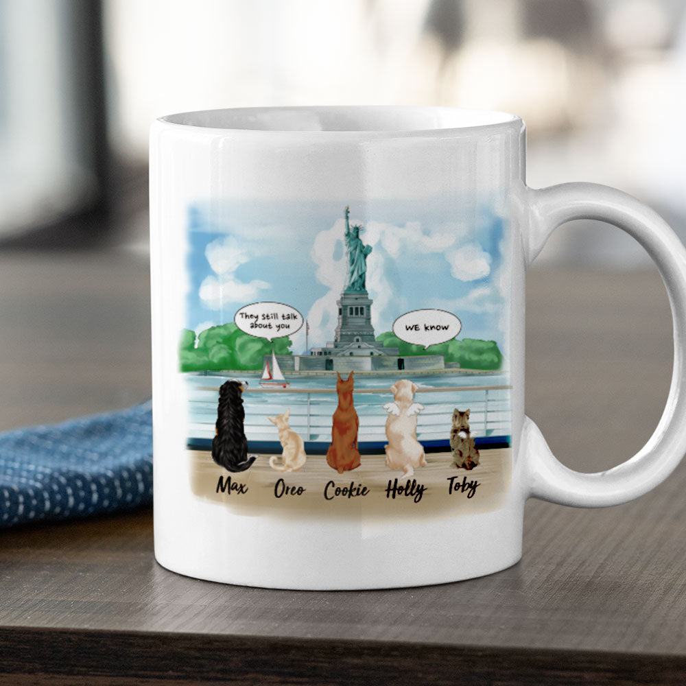 Statue of liberty- Dog Cat - Personalized Mug For Dog&Cat Lovers - Jonxifon