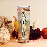 Thumbnail for Personalized Baseball Dad And Child Thank You Dad - Personalized Skinny Tumbler, Gift for Dad, Father's day