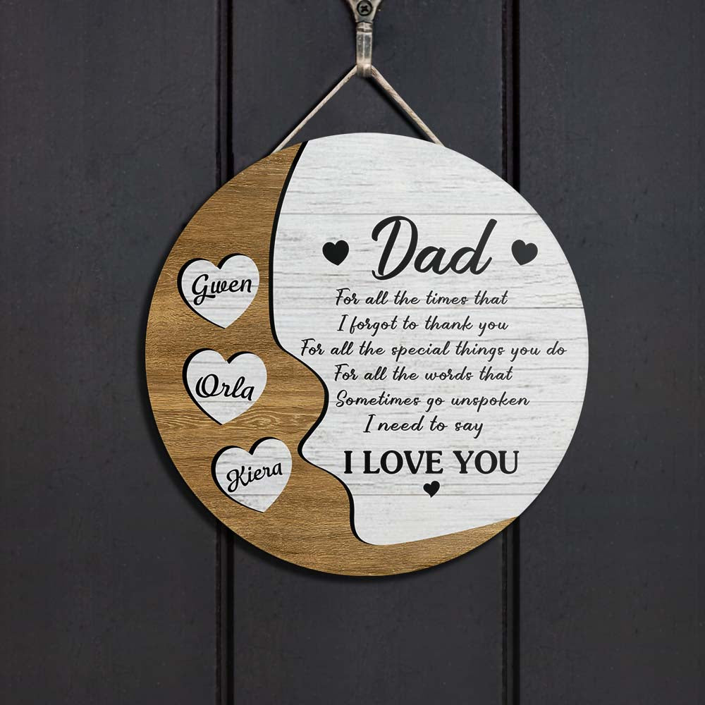 For all the times - Personalized Wood Sign