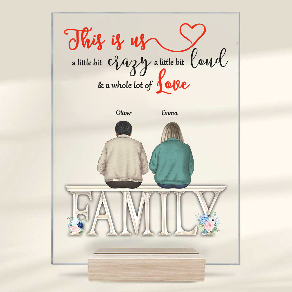 This Is Us A Little Bit Personalized Acrylic Plaque