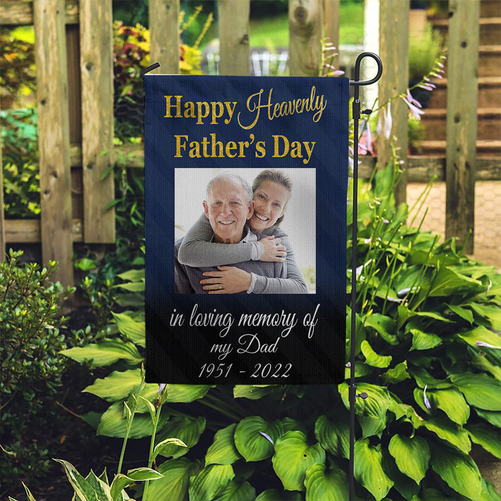 Father's Day Memorial Personalized Garden Flag