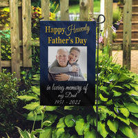 Thumbnail for Father's Day Memorial Personalized Garden Flag