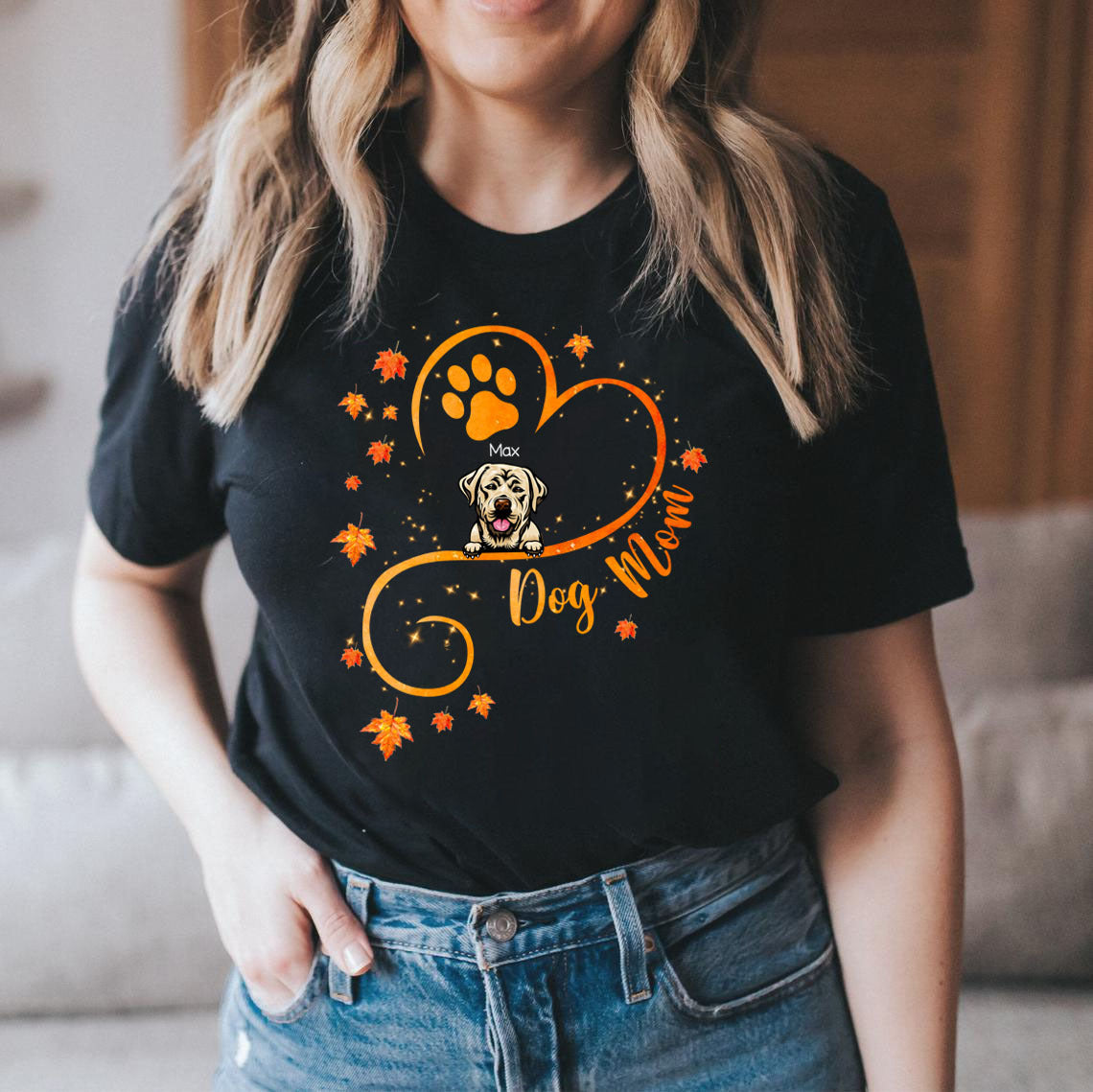 Dog Mom Heart Line 2022 Tshirt, DIY Gift For Pet Lovers