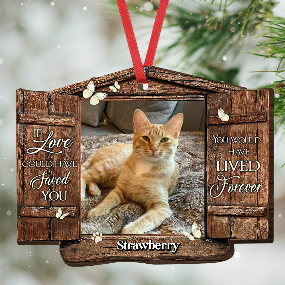 Upload Photo Window Ornament Loss Of Pet Dog Cat Memorial Christmas Ornament CHI-YEN