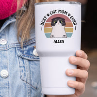 Thumbnail for Best Cat Mom Ever 30oz Tumbler, Gift For Cat Mom - Jonxifon