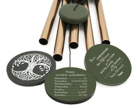 Thumbnail for Personalized Retirement Wind Chimes With Name Or Photo, 5 Gold Tubes & Tree Of Life Zita Yen