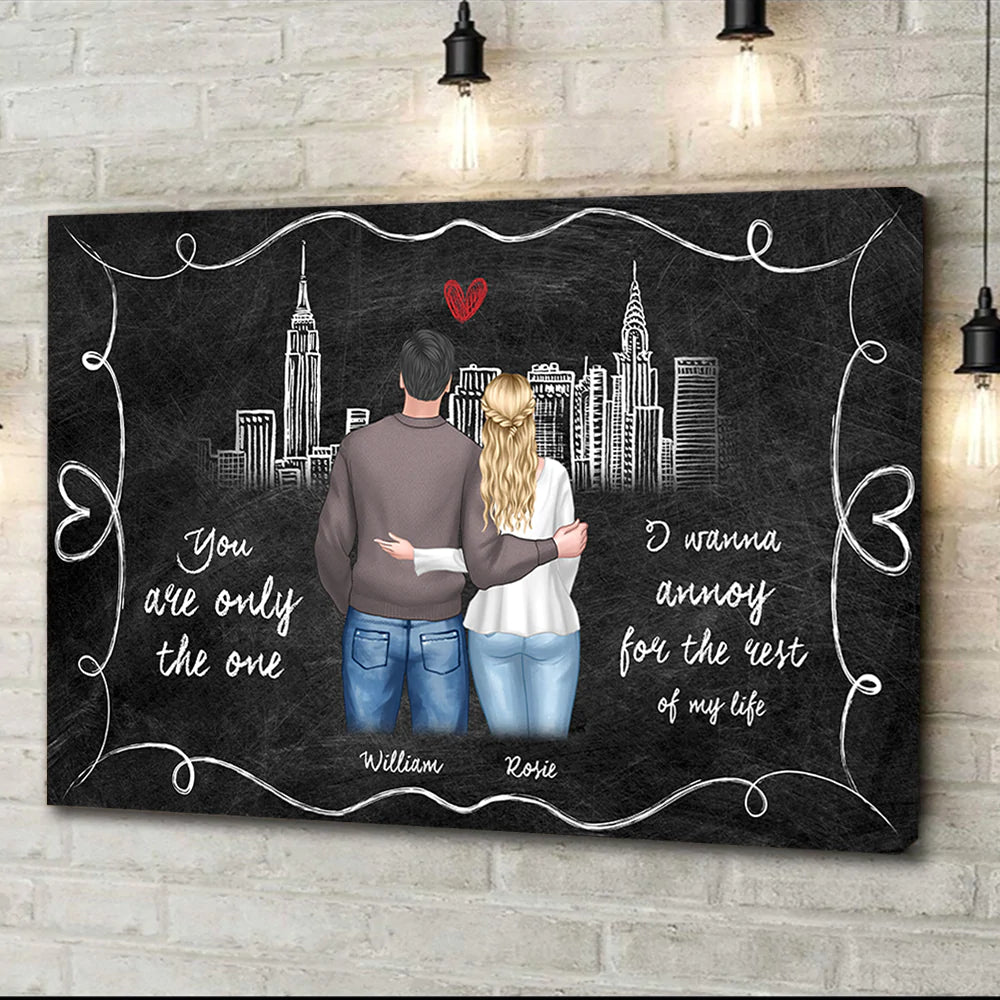 Personalized You Are The Only One Couple Poster/Canvas, Valentine's Day Gift CHI-THUY