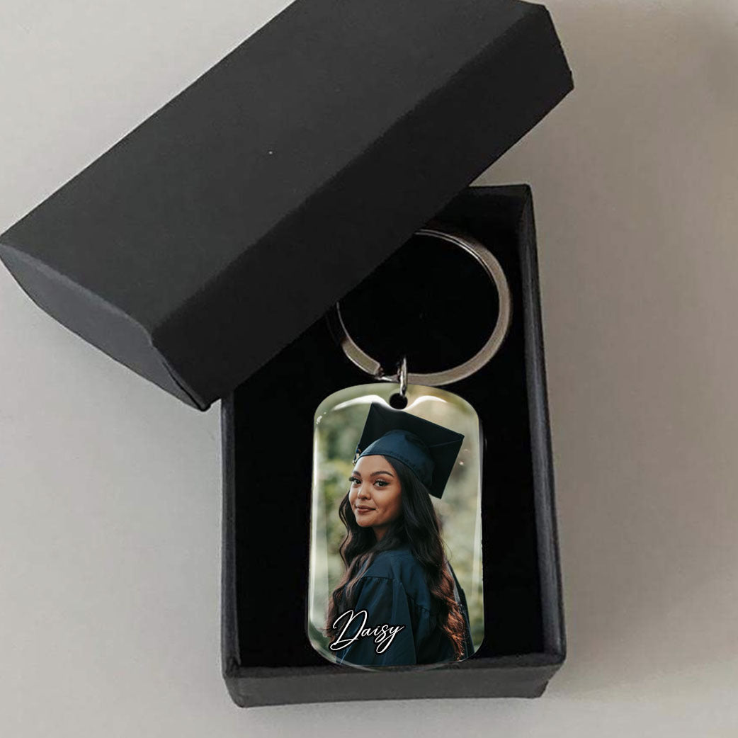 And Off Graduation Metal Keychain, Graduation Gift