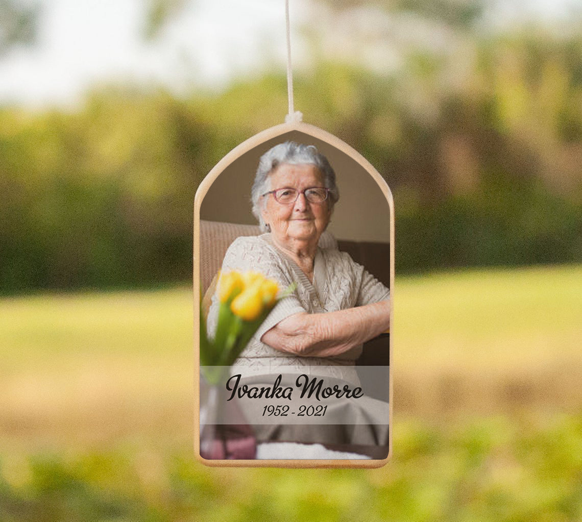 I hide my tears When I say Your Name - Memorial Personalized Wind Chimes