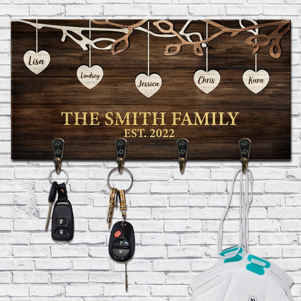 Home Sweet Home Personalized Key Hanger, Key Holder