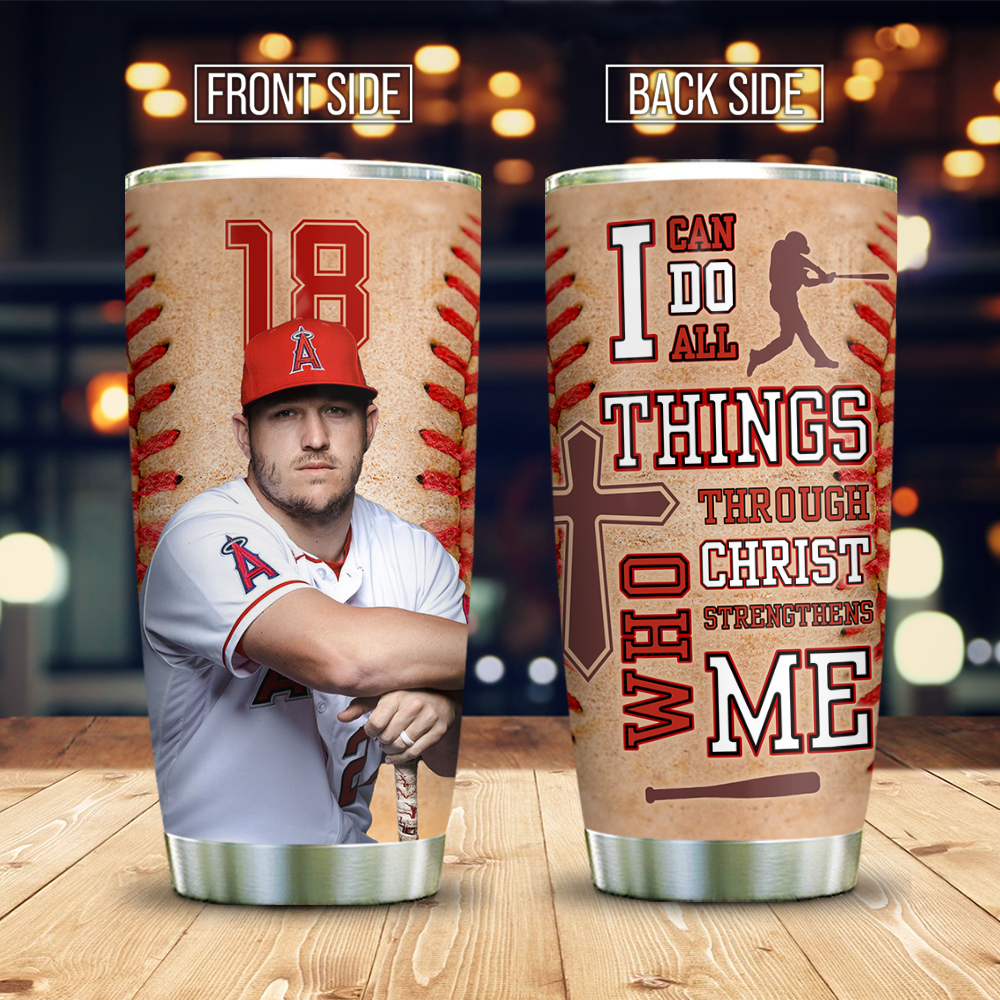 Personalized Upload Photo Baseball Tumbler, Gift For Baseball Lover