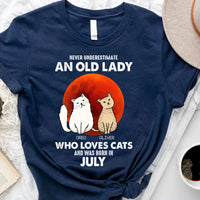 Thumbnail for Never Underestimate An Old Lady - Customized Shirt