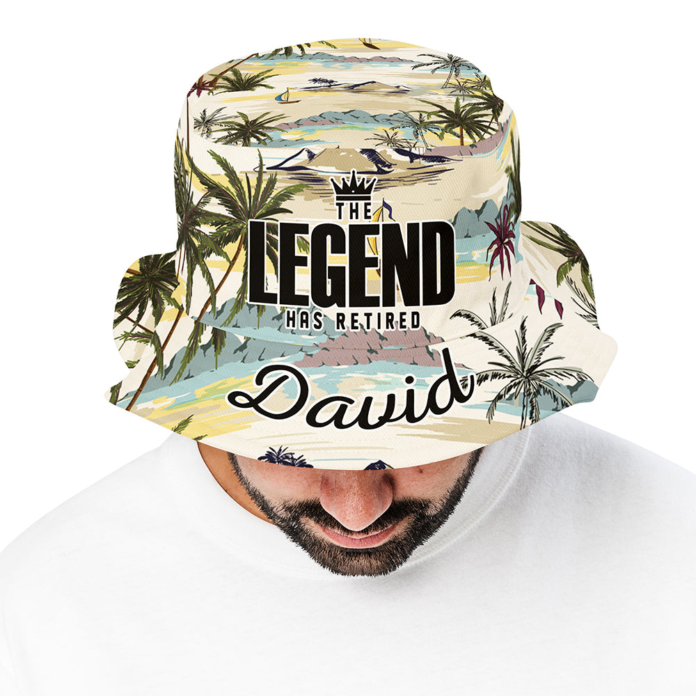 The Legend Has Retired Personalized Bucket Hat