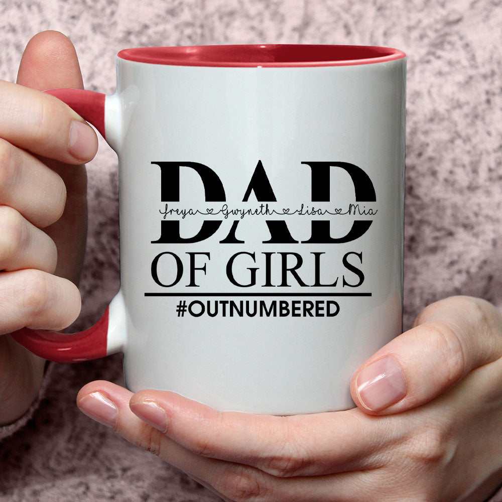 Dad of girls - Personalized Mug