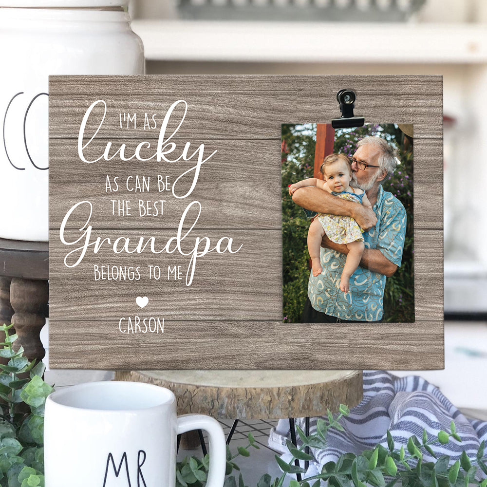 LUCKY as can be the best - Personalized Photo clip frame