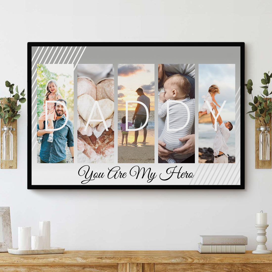 Dad you are my hero - Personalized Canvas