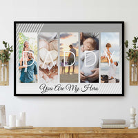 Thumbnail for Dad you are my hero - Personalized Canvas