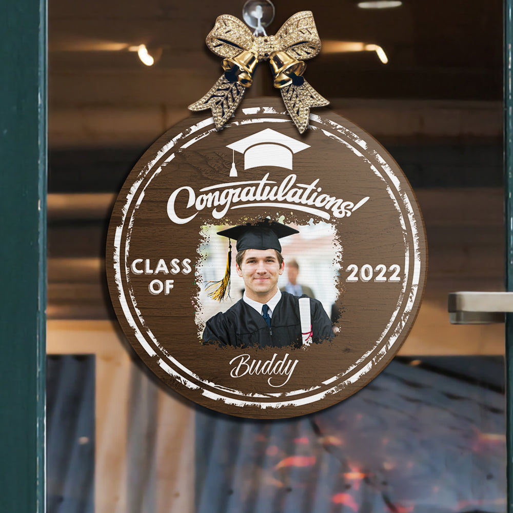 Congratulations Graduate 2022 - Personalized door wood sign