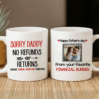 Thumbnail for No Refunds Or Returns - Personalized white mug