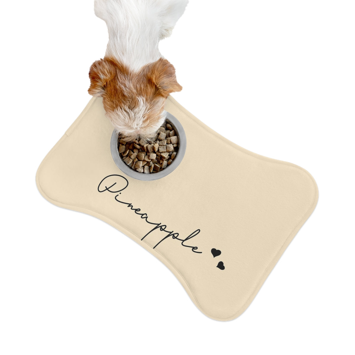 Custom Name Pet Feeding Mat, Bone Shape