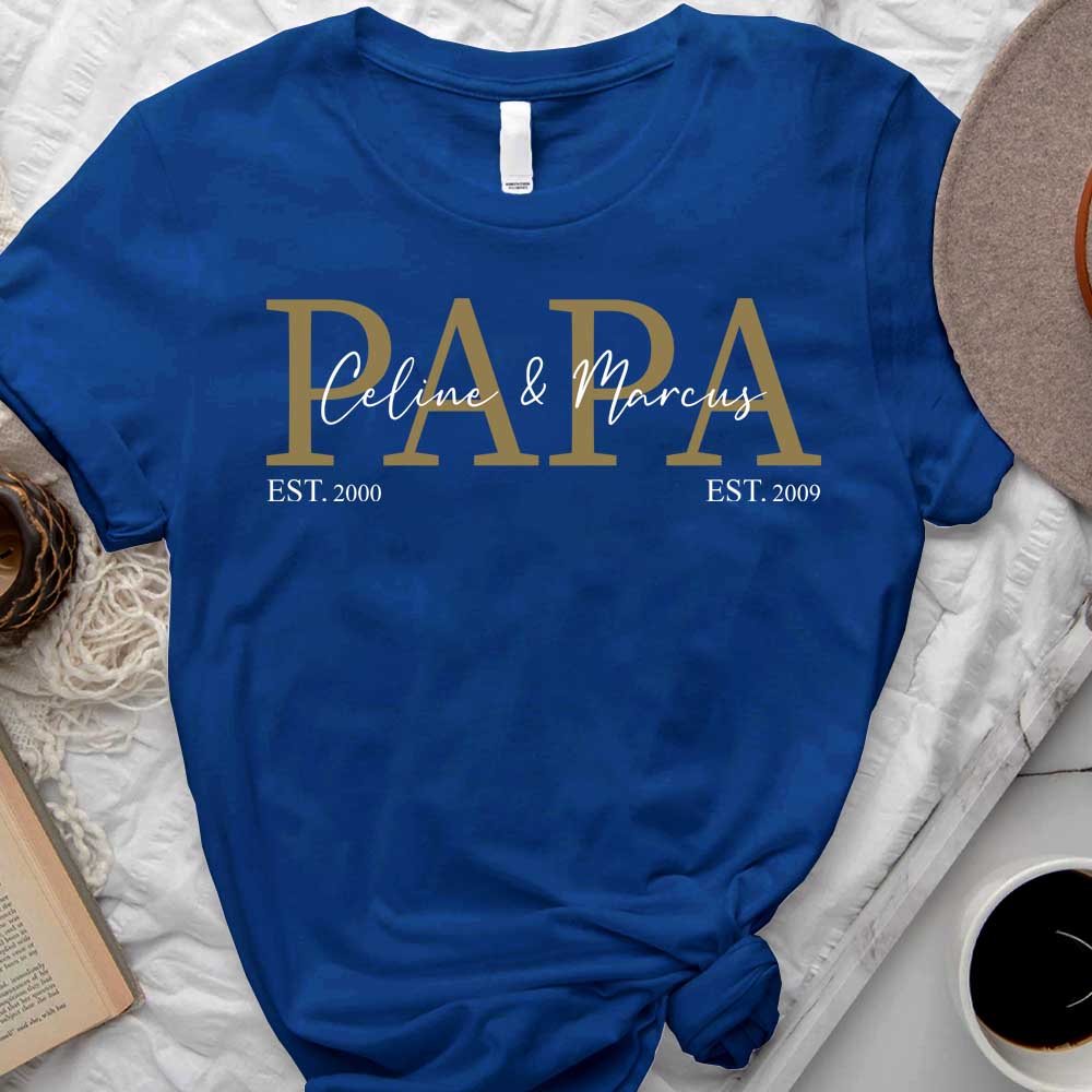 Papa - Personalized T-shirt