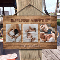 Thumbnail for Phuong - Happy First Father's day - Custom Rectangle Wood Sign