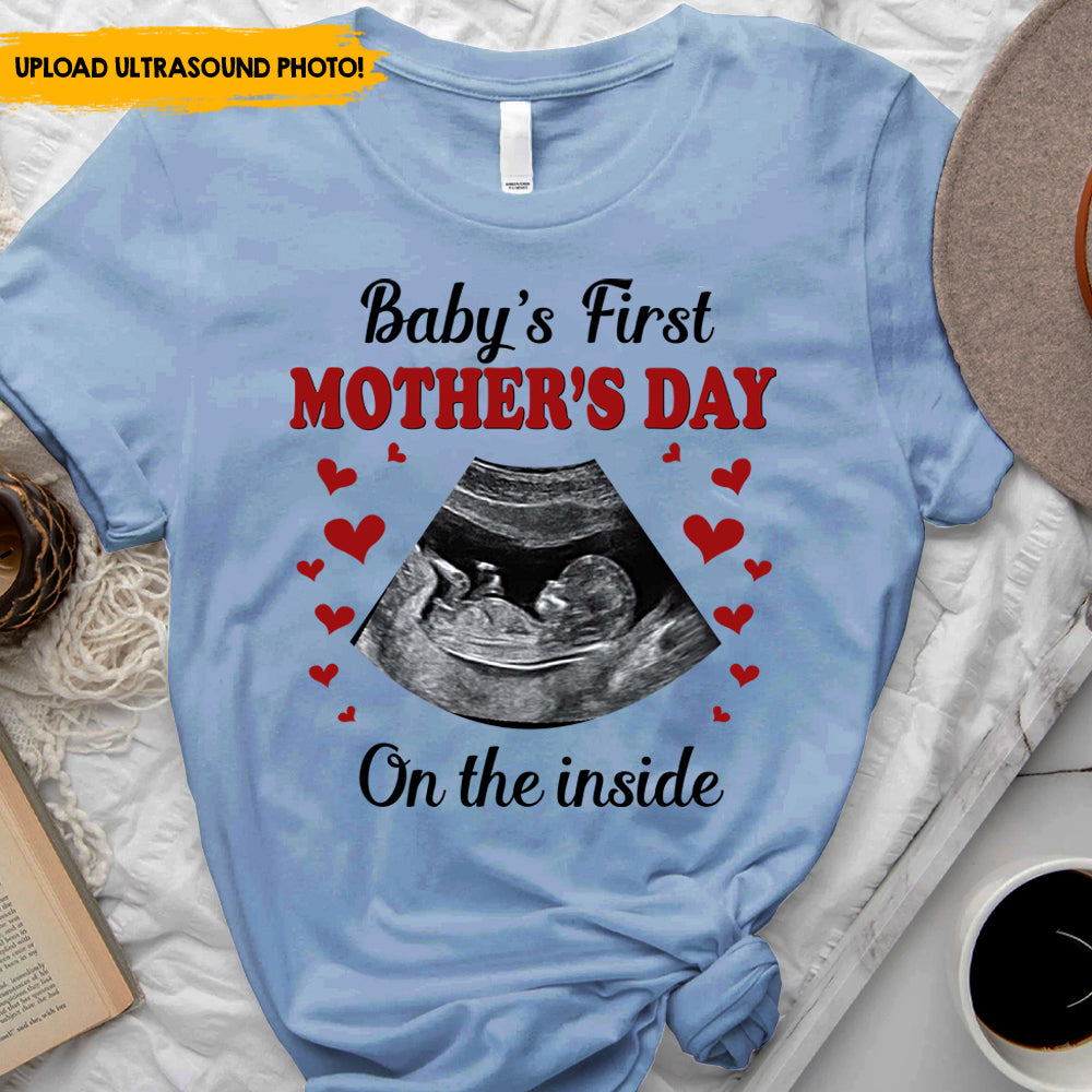 Baby's First Mother's Day - Personalized Ultrasound T-shirt, Mother's Day Gift