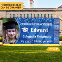 Thumbnail for We Are So Proud Of You Congrats Photo Graduation Banner, Graduation Gift - Jonxifon