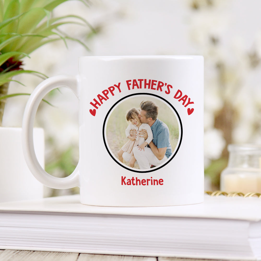 Thanks for Teaching Me to Be a Man - Personalized white mug