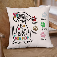 Thumbnail for Happy Mother's Day Best Dog Mom - Personalized Pillow - Jonxifon