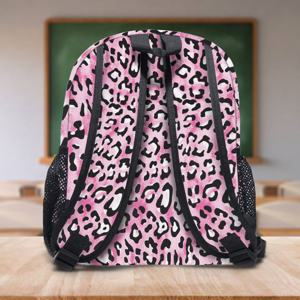 Custom Cheetah Pattern Kids Backpack, Back to School Gift