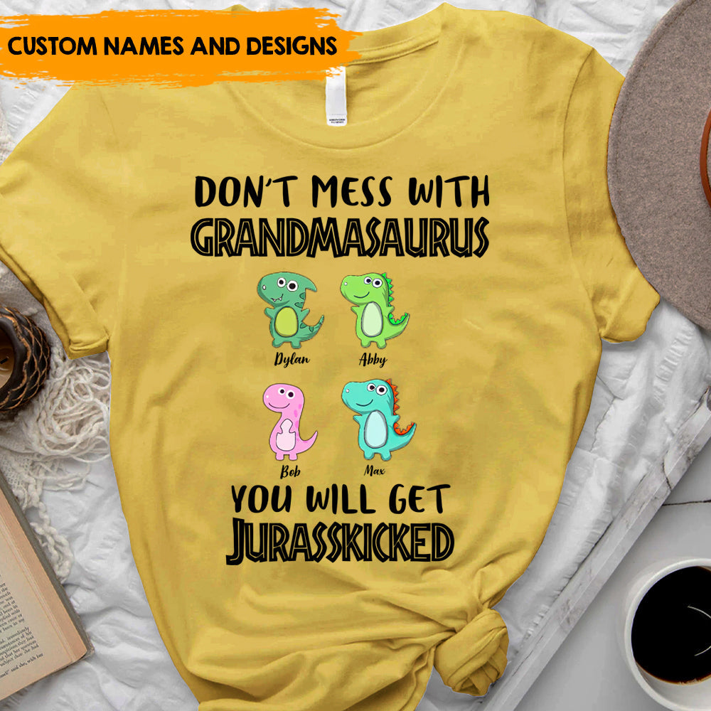 Don't Mess With Mamasaurus - Personalized T-Shirt, Gift For Mother's Day