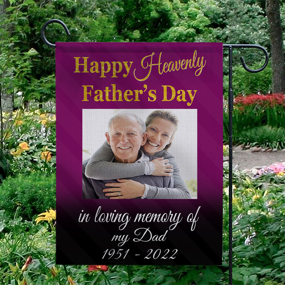 Father's Day Memorial Personalized Garden Flag