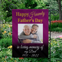 Thumbnail for Father's Day Memorial Personalized Garden Flag