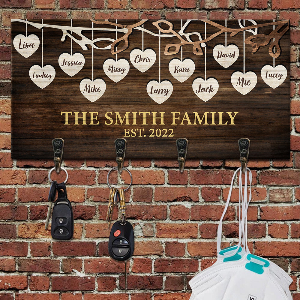 Home Sweet Home Personalized Key Hanger, Key Holder