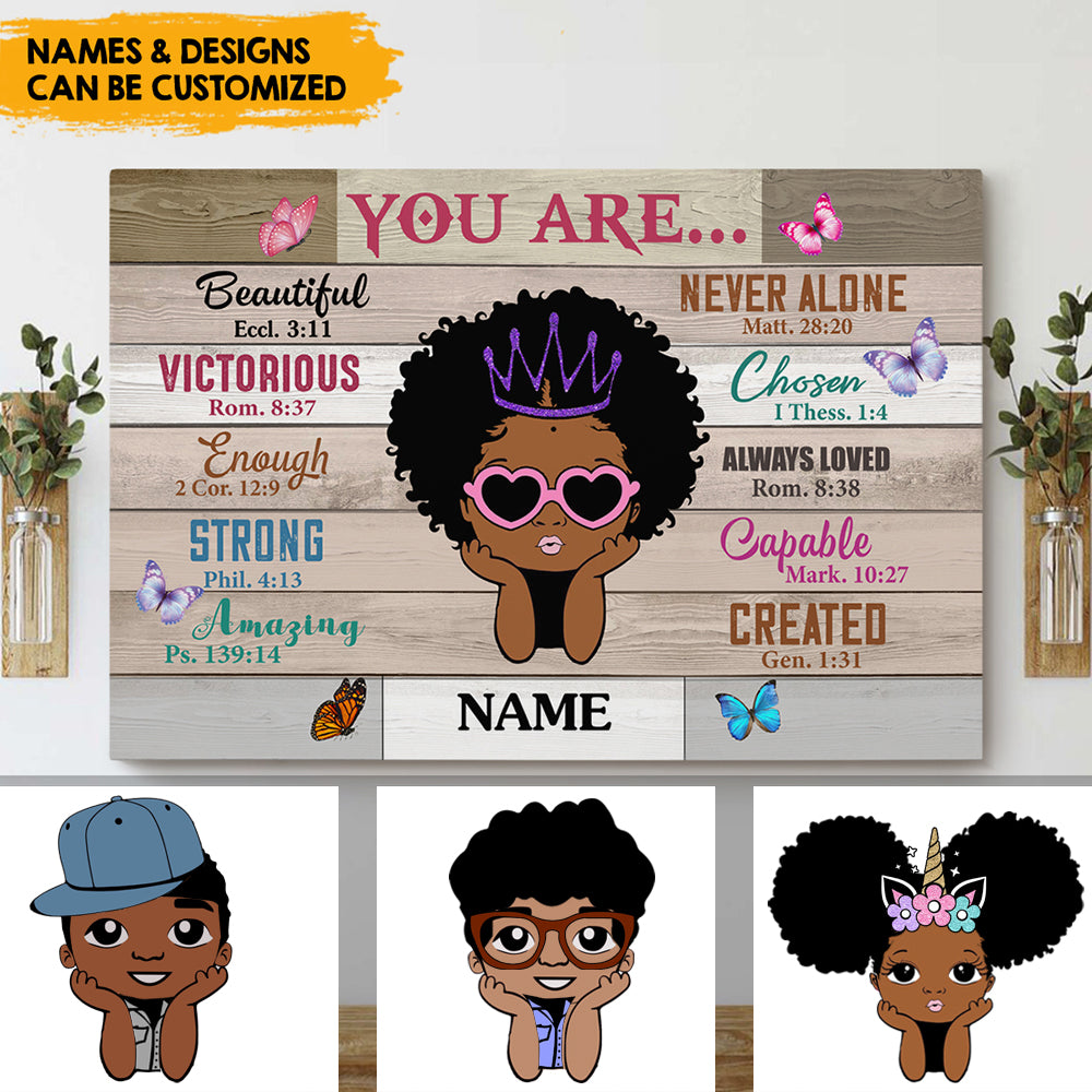 Loving You Are - Personalized Canvas For Kids