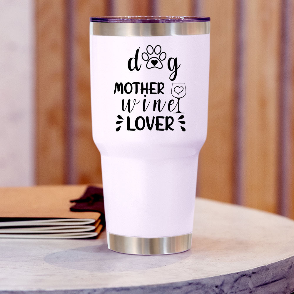 Dog Mother - 30oz Personalized 304 Grade Stainless Steel Dog Tumbler - Jonxifon