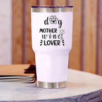 Thumbnail for Dog Mother - 30oz Personalized 304 Grade Stainless Steel Dog Tumbler - Jonxifon