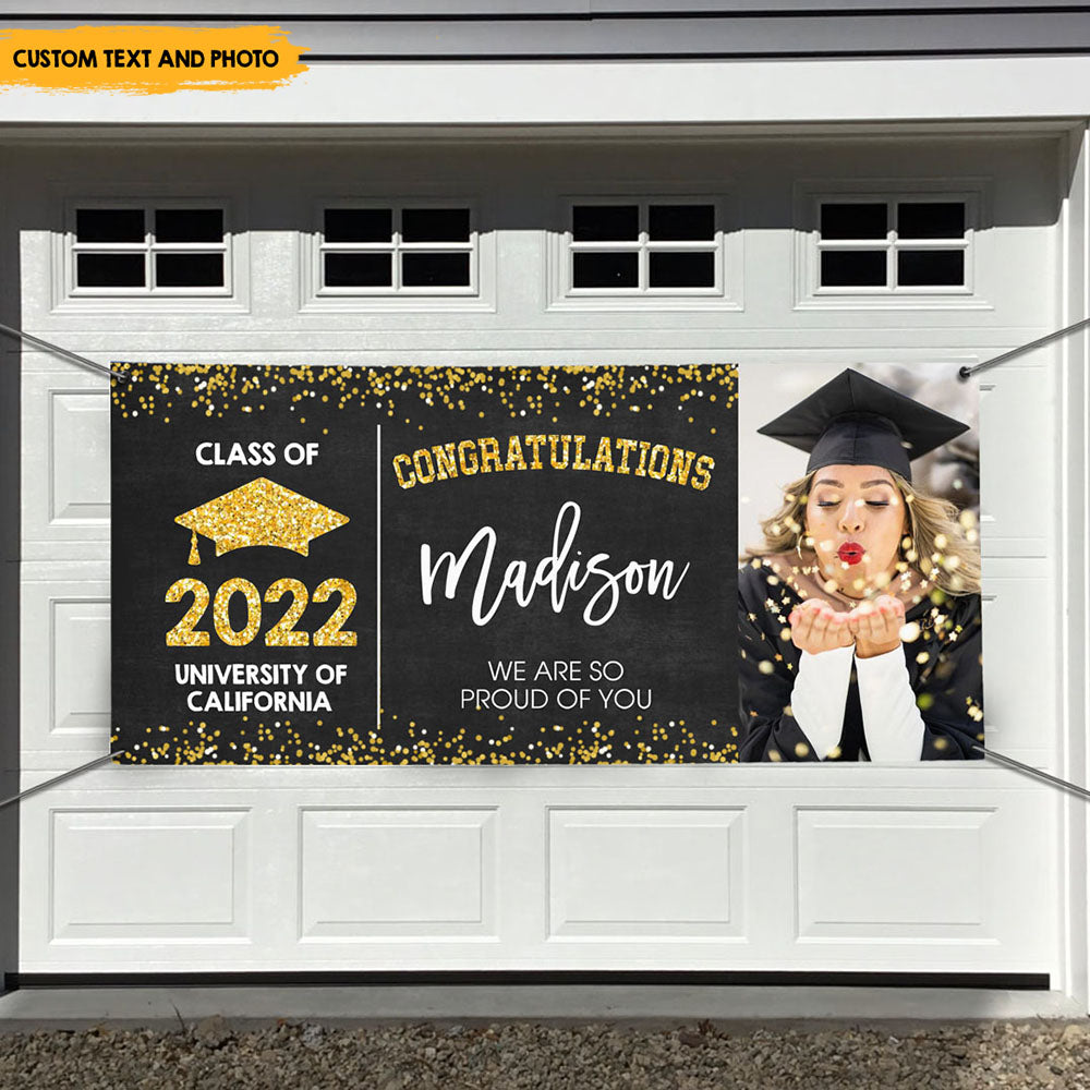 We Are So Proud Of You - Customized Graduation Banner