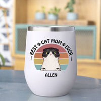 Thumbnail for Best Cat Mom Ever 12oz Tumbler, Gift For Cat Mom - Jonxifon