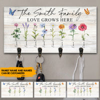 Thumbnail for Love Grows Here Personalized Key Hanger, Key Holder